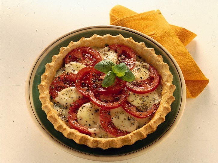 crostata pomodoro mozzarella