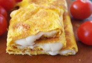 frittata con mozzarella